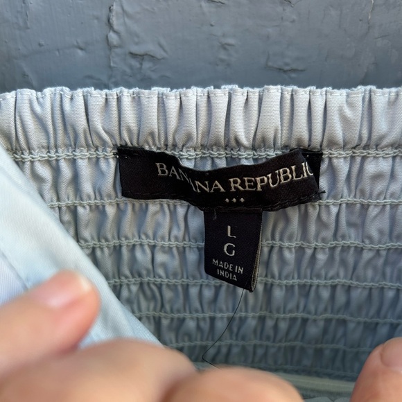 Banana Republic Poplin Babydoll Blouse, Large - Picture 7 of 7